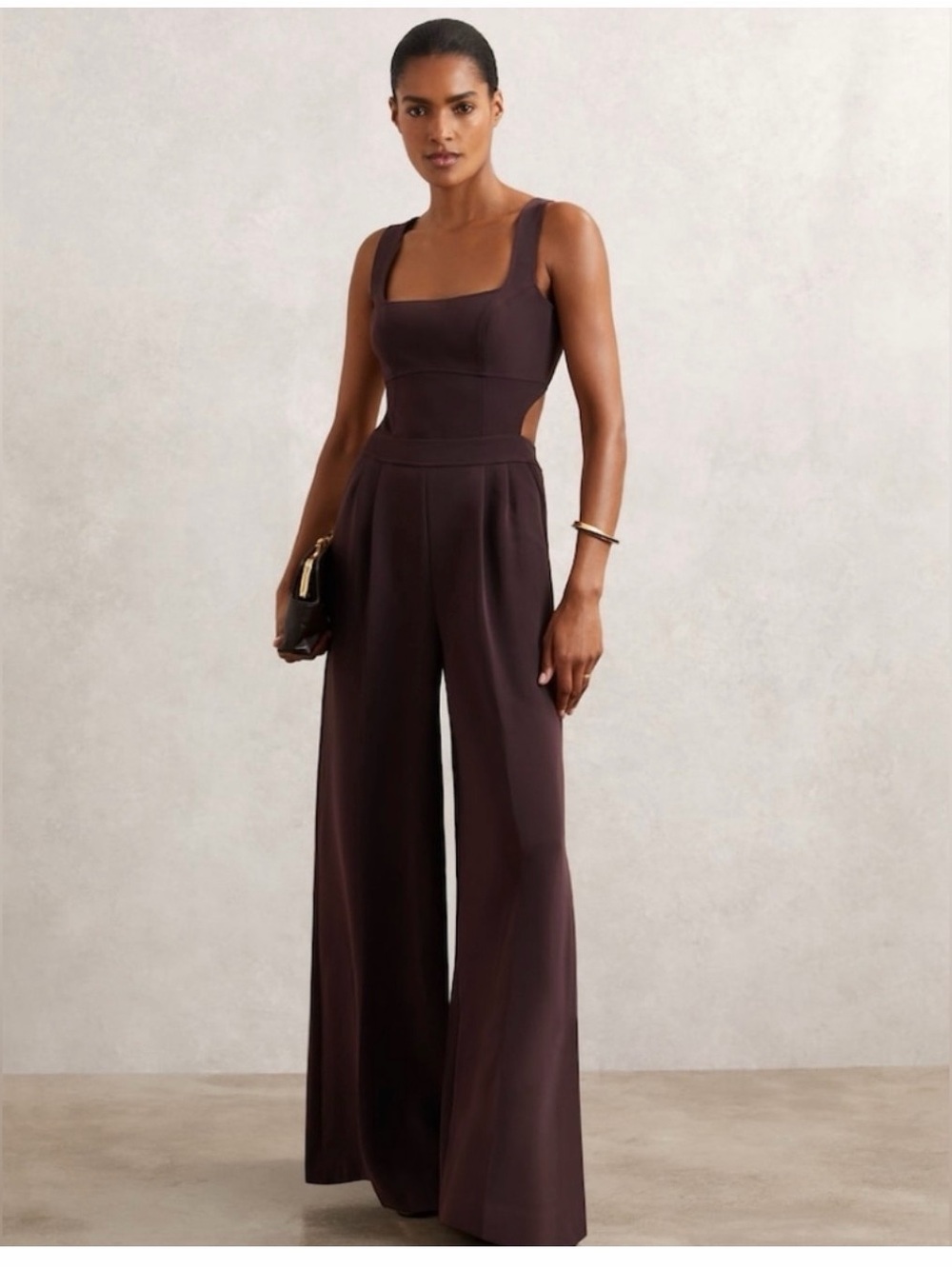 Reiss Dion Wide-Leg Cut-Out Jumpsuit